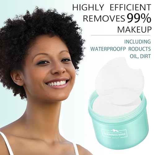 200Pcs Pre-Moistened Face Makeup Remover Wipes, All-In-One Facial Cleansing & Hydrating, No-rinse Makeup Remover Wipes, Alcohol-Free, Gentle Formula for Sensitive Skin, Quick & Easy Makeup Removal