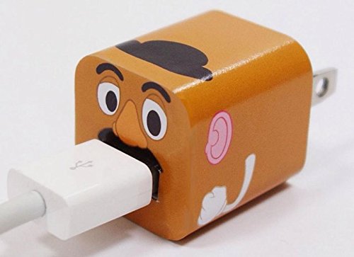 Disney Apple iPhone 5W Power Adapter Skin Sticker Decoration Wrap -Sticker Only Not Include USB (Potato Head)