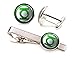 SharedImagination Green Lantern Cufflinks, The Justice League Jewelry, Avengers Tie Clip Tack, Cuff Links Link, Groomsmen Gift Wedding Party