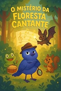 Livro "O Mistério da Floresta Cantante: A Aventura Musical que Vai Encantar Pequenos Leitores (4-8 anos) – Descubra o Segredo que Silenciou a Floresta!" (detetive bico fino Livro 3)