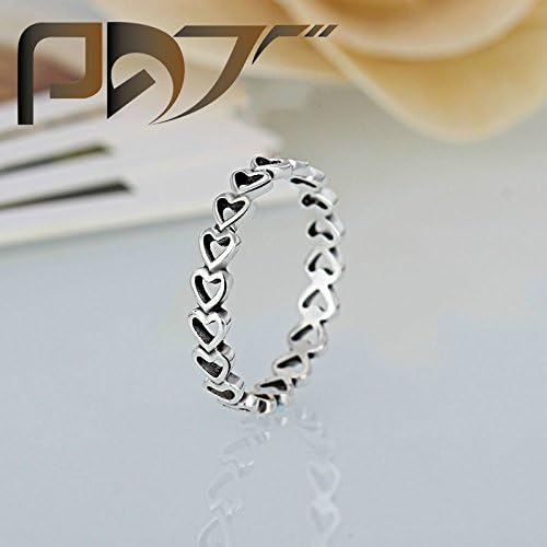 Xiaoxiongmao 2017 New World Brand Fashion Heart Shapped Jewelry Hollow Thumb Women&Men Gift Jewelry Finger Silver Rings Silver 9