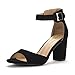 DREAM PAIRS Women's HHER Low Heel Pump Sandals