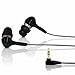VSONIC GR02 Bass Silver Cord Earphones Earbuds Ear Canel IEM for MP3, iPhones, iPods and iPads - Black