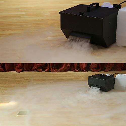 Tengchang 1200W Low Lying Fog Machine DMX Sinking Smoke Machine for Party Halloween Live Show Concert Theater