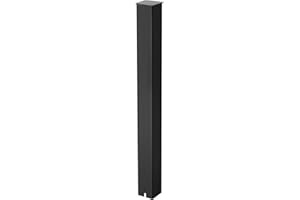 VEVOR Mailbox Post, 43 x 4 x 4 Inches, Steel In-Ground Mounting Mail Box Stand with Powder Coating Surface, Heavy Duty Metal Post Sleeve Kit for Outside Curbside Residential Use, Easy Install, Black