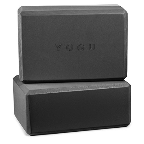 YOGU Yoga Blocks Set of 1 or 2 EVA Foam or Cork Wood
