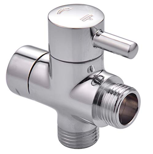 High-Standard Shower Head Diverter Valve - 100% Solid Brass Shower Arm ...