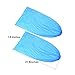 HUABEI Disposable Shoe Covers 24 Pack (12 Pairs) Blue Rain Shoes and Boots Cover Plastic Long Shoe Cover Clear Waterproof Anti-Slip Overshoe for Women Men Water Boots Cover Rainy Day Use Cover