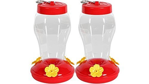 Garden Collection Hanging Hummingbird Feeder - 6.75 Inches - 2 Pack