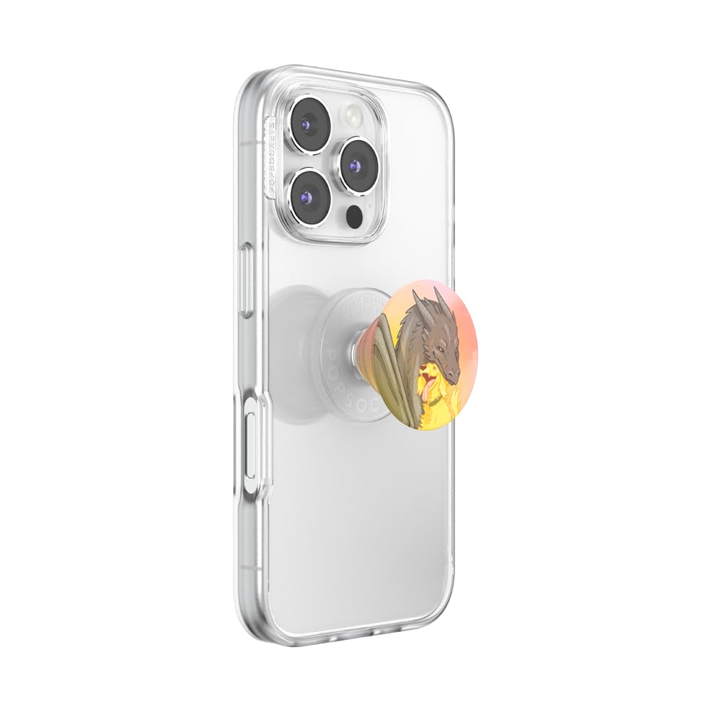PopSockets Round Phone Grip Compatible with MagSafe, Adapter Ring Included, Phone Holder, Wireless Charging Compatible, Throne of Glass - Abraxos and Fleetfoot