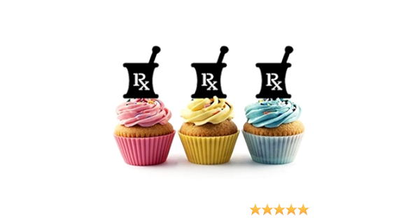 Happy Birthday Fondant Balloons 5cm Edible Icing Cupcake Cake Decoration Topper