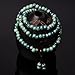 CAT EYE JEWELS 108 Mala Beads Buddhist Tibetan Prayer Beads Necklace Bracelet Ocean Green Blue