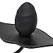 Scarlet Kitten Inflatable Dildo Gag Leather and Silicone for Women Men, Black