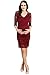 HELLO MIZ Women's Maternity Floral Lace Knee Length Bodycon Dress