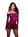 Dreamgirl Women's Lace Courtesan Long-Sleeve Chemise