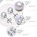 Sterling Silver White Freshwater Cultured Pearl Button Stud Earrings (6-6.5mm)…