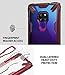 Ringke Fusion-X Designed for Huawei Mate 20 Case Cover Clear Dot PC Back with Rugged TPU Bumper Anti Rainbow Effect (Straps Access Design) for Huawei Mate 20 - Ruby Red