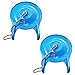 Hibbent 2 Pack Large 3-Inch Toilet Flapper Replacement Compatible with Gerber 99-788, Water Conserving Toilet Flappers for 3 Inch Flush Valves, Stainless Steel Chain, Easy to Install, Blue