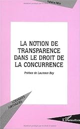La  notion de transparence dans le droit de la concurrence
