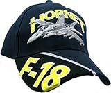 Air Force F-18 Hornet Ball Cap,Black,Adjustable