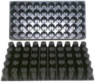 25 Plastic Seed Starting Trays - Each Tray Has 50 Cells ~ Cells Are 1 7/8" Round X 2 3/8" Deep. Great Propagation Trays