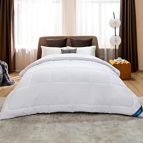 Bedsure Queen Comforter Duvet Insert Quilted White Comforters Queen
