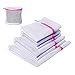Laundry Bags-Set of 7 Mesh Washing Bags for Blouse,Sweater,Stocking,Delicates Laundry Travel Organizer Bag-Coarse Mesh:1XL 1L 1M;Fine Mesh:1L 2M;1 Sandwich Bra Bag