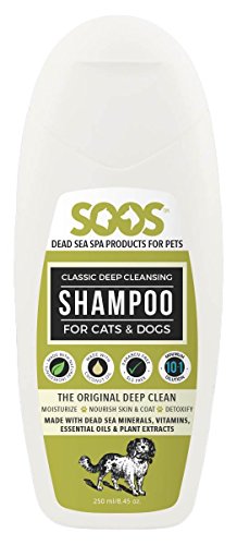Soos Pets Natural Dead Sea Classic Deep Cleansing Shampoo, 250 mL/8.45 oz.