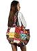 Tribe Azure Women Large Floral Colorful Handmade Shoulder Bag Tote Summer Beach Picnic Blanket Books Laptop School Market Casual Boho