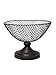Hosley Wire Mesh Decorative Pedestal Basket Bowl. Ideal GIFT for Wedding Bridal and Use for Orbs Spa Aromatherapy Reiki Chakra Votive Setting O8