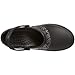 Crocs Women's Mercy Clog | Slip Resistant Work Shoes, Black/Silver, 7