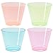 DuraHome - Hard Plastic Cups - 9 Oz. Party Cups Beverage Tumblers in Assorted Neon Colors (Blacklight Party) 100 Count