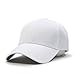 Plain Pro Cool Mesh Low Profile Structured Adjustable Baseball Cap (White)