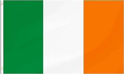 Kibon Ireland Flag 3x5 ft Polyester with Grommets for Outdoor Use