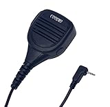 Coodio Remote Lapel Microphone Shoulder Speaker Mic Heavy Duty [IP54 WaterProof] For 1 Pin Motorola Talkabout 2 Way Radio Walkie Talkie