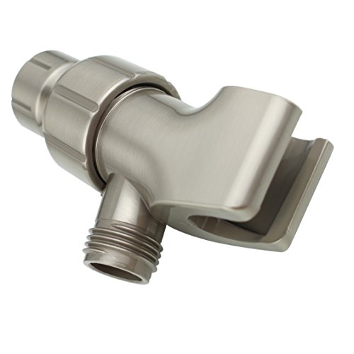 YOO.MEE On Wall Mount Handheld shower head Holder Bracket, Brushed Nickel - Thumbnail 3