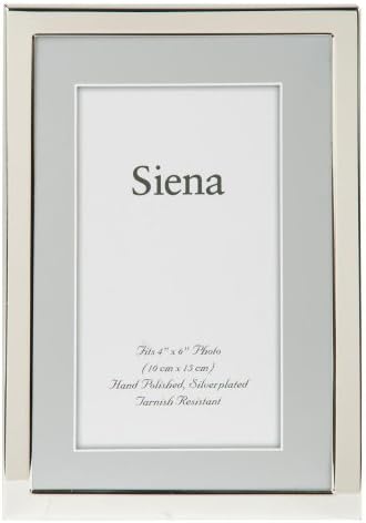 Our Siena TRIMLINE silverplate polished frame - 4x6