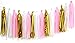 Parlie Pink Birthday Party Decorations, Birthday Party Supplies, Parlie 45pcs Party Decors and Supplies, Set includes Happy Birthday Banner, Paper Tassels, Pompoms and Garland Stars for Girls Pink