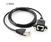 CablesOnline 3ft Cat5e RJ45 M/F Shielded Ethernet Network Screw Panel Mount Extension Cable, (U-P003)