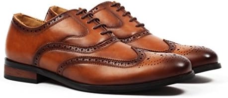 Santino Luciano Men's Oxford Wingtip Brogue Dress Shoes