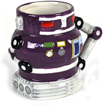 Purple Novelty Retro Robot Mug