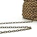 CleverDelights 4x6mm Cable Chain - Antique Bronze Color - 30 Feet