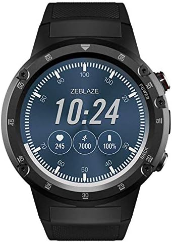 ZhanTing Zeblaze Thor 4 Plus GPS Bluetooth Smartwatch 1.4 inch Amoled Display Sport Wrist Watch Fitness Tracker Pedometer 5.0MP Camera for Men (Gray)