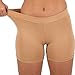 Sexy Basics Women's 6 Pack Cotton Stretch Light Weight Boyshort Boxer Brief Undershorts (6 Pack- Black/White/Navy/Nude/Charcoal/Grey, Large)