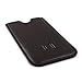 Dockem Executive Sleeve for iPhone SE 3 (2022), 13/12 Mini, SE 2 (2020), iPhone 8, 7, 6, 6S: Premium Synthetic/Vegan Leather with Microfiber Lining, Slim, Simple, Slip-on Case [Dark Brown]