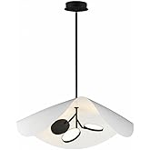 ET2 Carmen - 21W 3 LED Pendant-11 Inches Tall and 32 Inches Wide-Black Finish