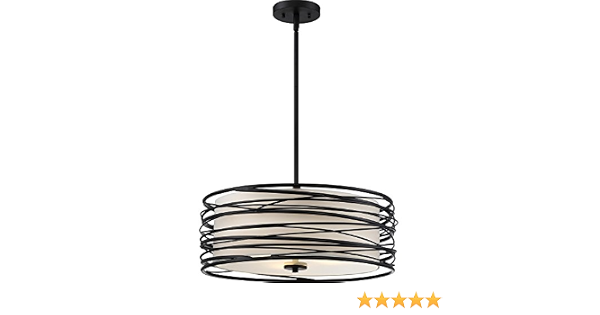 Spiral Metal Drum Pendant Lighting 