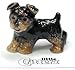 Little Critterz Dog - Yorkshire Terrier Smoky - Black Home Decor Animal Miniature Porcelain Figurine