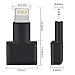 Ankey Lightning Extender Adapter, 8 Pin Dock Extender for Lifeproof Otterbox Cases, Male to 8 Pin Female Charger Adapter for iPhone 5, 5s, 5c, SE, 6, 6S, 7, 7S, 8 Plus, X (Black)