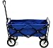 Mac Sports Collapsible Folding Outdoor Utility Wagon, Blue